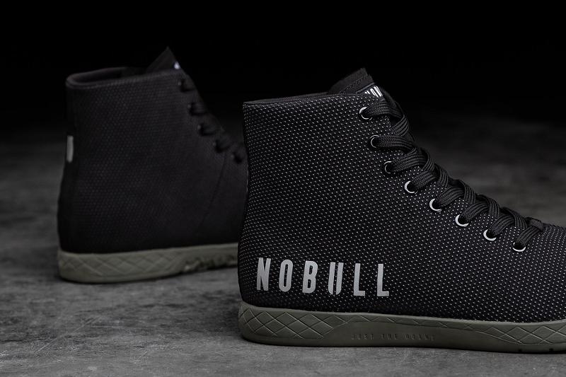 Black Nobull High-Top Ivy Men's Trainers | CA A1209H